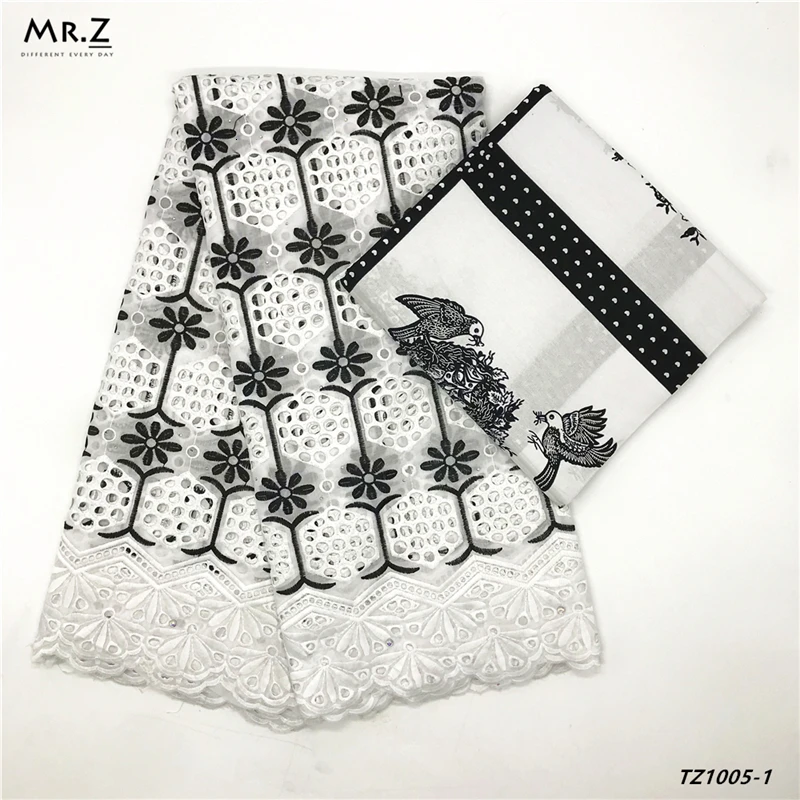 Mr.Z 2019 Latest Swiss Voile Lace Cloth Material Embroidery High Quality African 100% Cotton Printed Real Dutch Wax Fabric |