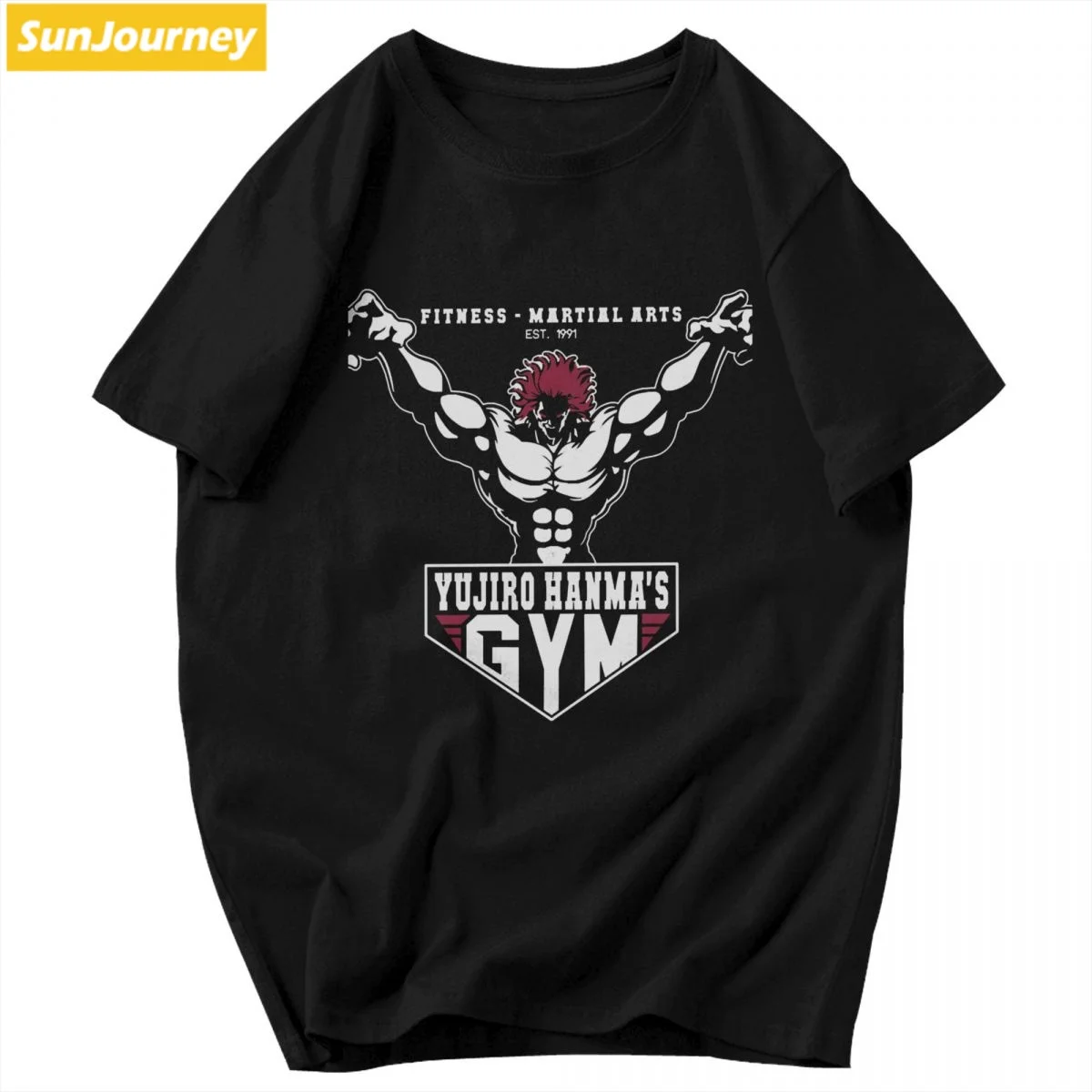 

Yujiro Hanmas Gym T Shirt Big Size Cotton Short Sleeve Custom Men Tshirt