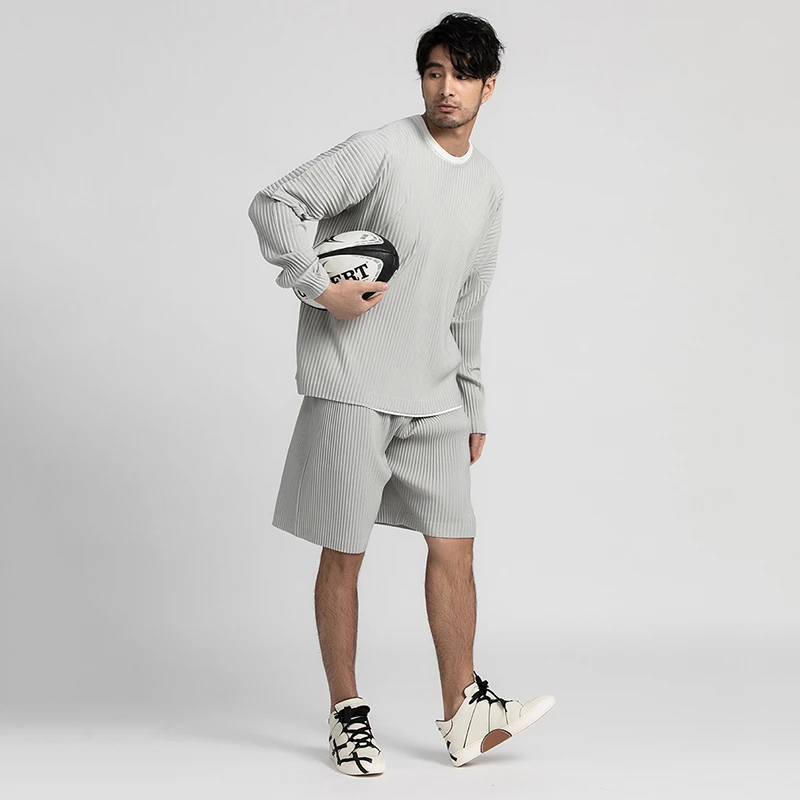 Мужская одежда в японском стиле эластичная ткань тонкие Стильные Свободные