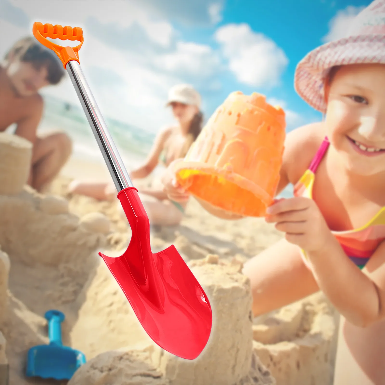 

Children's Snow Shovel Children's Beach Shovel With Stainless Steel Handle Shovel sand tool buiten speelgoed voor kinderen