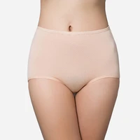 1 pack3 pieces womens briefs comfortable cool bamboo fiber panties solid color classic high waist girl lingerie underpants