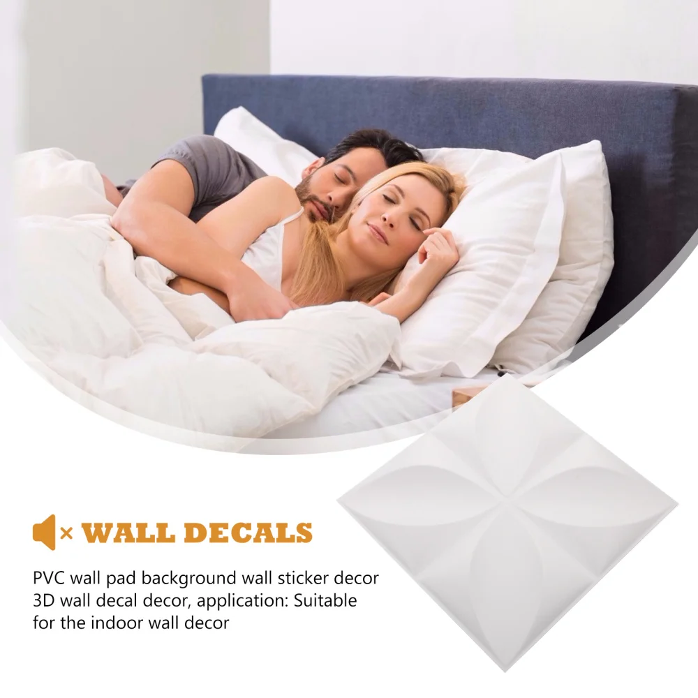 

3pcs 3D Wall Decals Indoor Wall Stickers Creative Background Wall Decors
