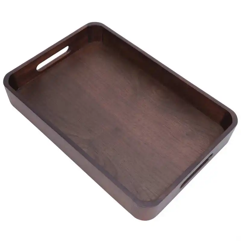 

Tea Set Supplies Rectangular Tray Rectangular Wooden Serving Tray with Handle Food Tea Set Tray for Tea Accessories Food Tray