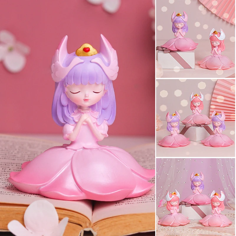 

Милый мультяшный Лебедь принцесса украшение Изысканная Статуя из смолы ремесла для дома офиса автомобиля украшение REME889