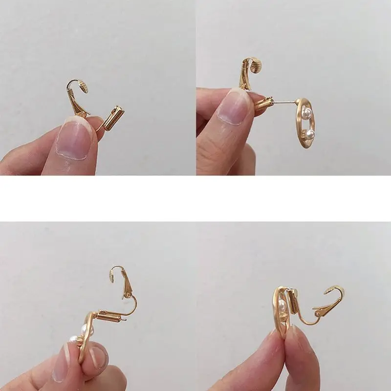 

24Pcs DIY Earring Converter With Comfort Earring Pads Turn Any Pierced Earrings Into Clip-On No-pierced Jewelry Findings