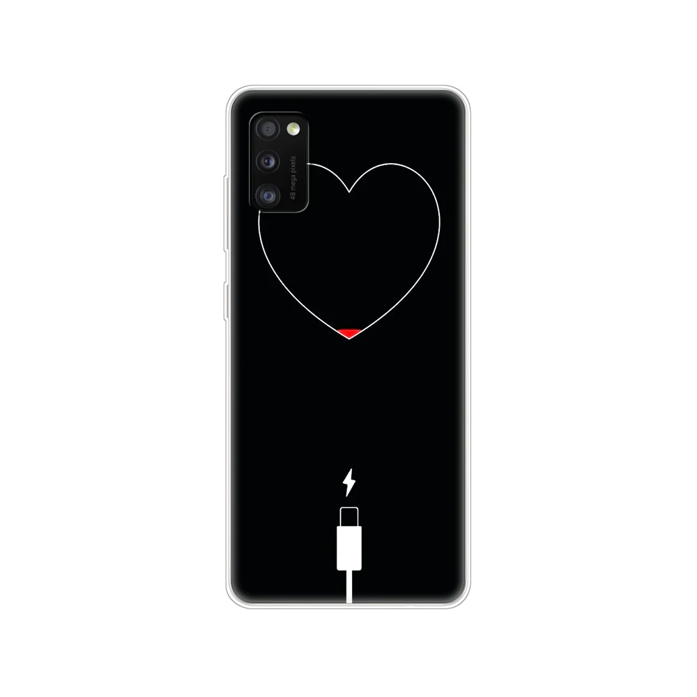 Силиконовый чехол для Samsung Galaxy A41 мягкая задняя крышка телефона из ТПУ 6 1 дюйма