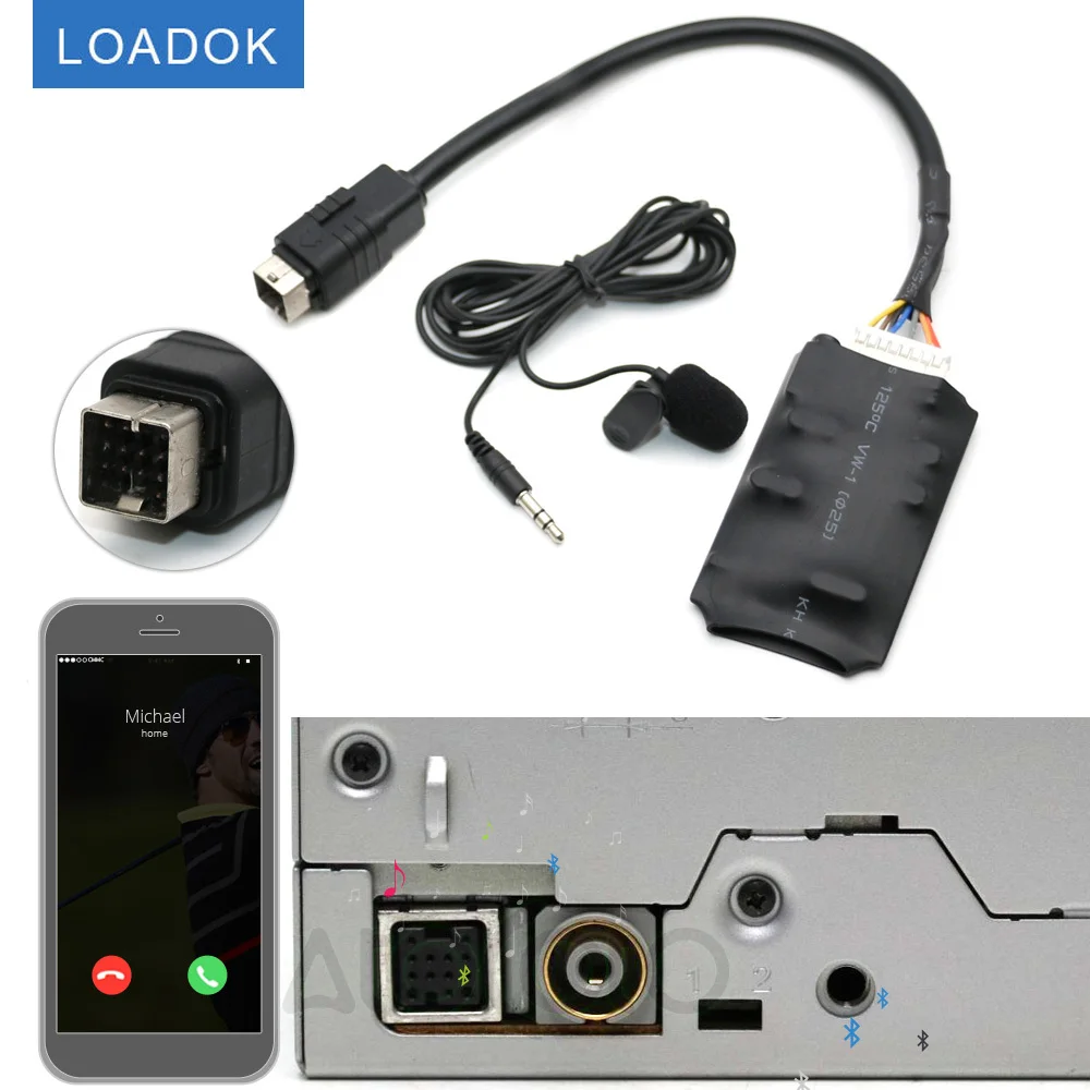 Автомобильный Bluetooth 5 0 комплект AUX 13 Pin Ce NET адаптер Интерфейс для Suzuki Swift Jimny Clarion 6