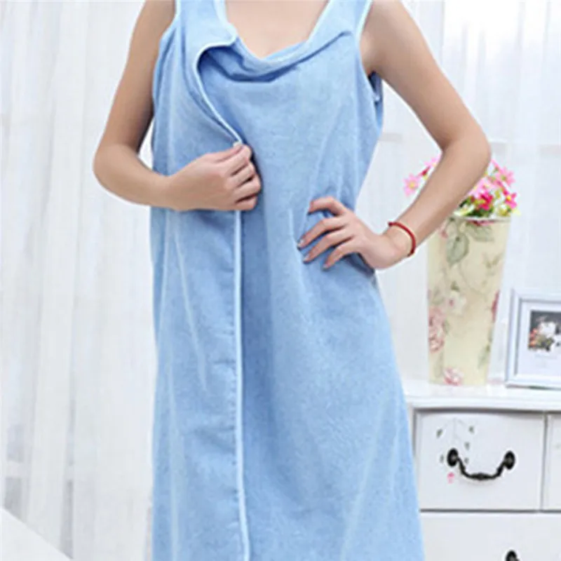 Microfiber Women Sexy Pareo Skirt Beach Towel Bath Wearable Soft Super Absorbent Dress | Дом и сад