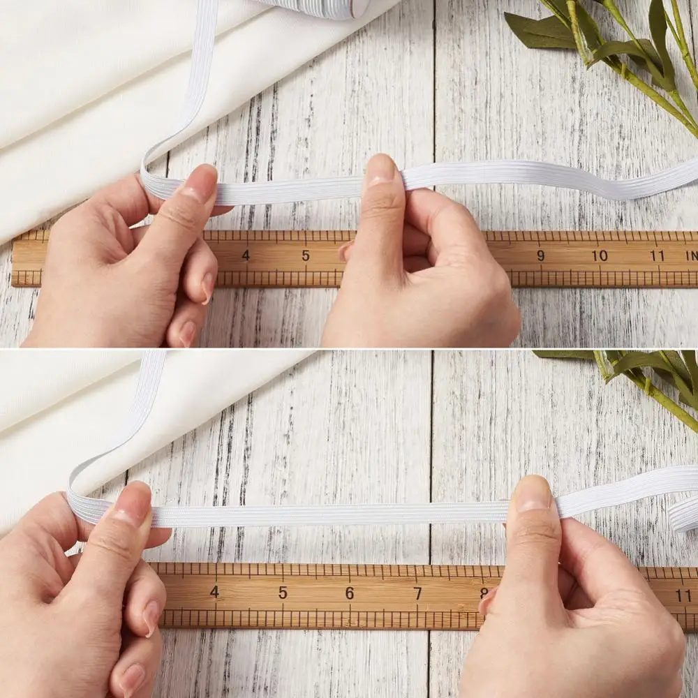 1 рулон 4 5 6 8 10 12 14 мм Плоский эластичный шнур маска для ушей веревка DIY Маски