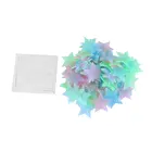 100 шт.компл. 3D звезды, светящиеся наклейки на стены, светящиеся флуоресцентные наклейки на стены для детской комнаты, спальни, Наклейки на стены