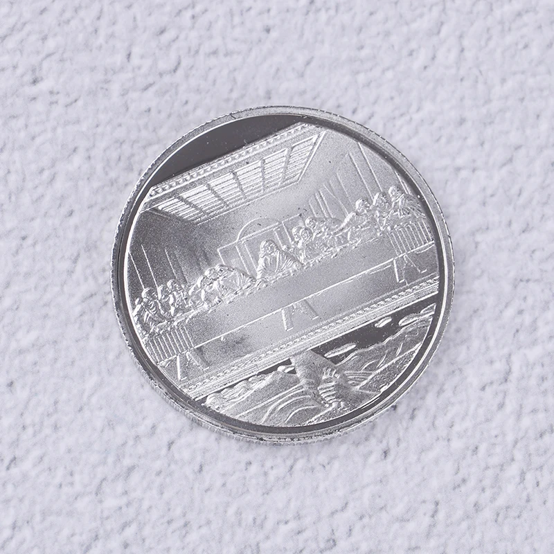 Памятная монета с имитацией Тайной вечери диаметром 40 мм | Дом и сад