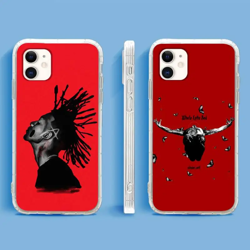 

Whole Lotta Red Carti Playboi Phone Case For iPhone 13 12 11Pro Max 11 XR XS Max X Mini 8 7 6 SE 2020 Soft Transparent Cover