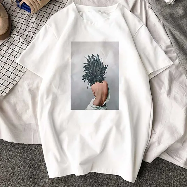 Женская модная футболка с цветочным принтом Повседневная белая 2019 | одежда