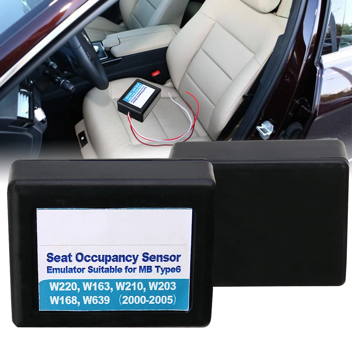 

1pc Seat Occupancy Occupation Sensor SRS Emulator for Mercedes Benz Type6 W220 W163 W210