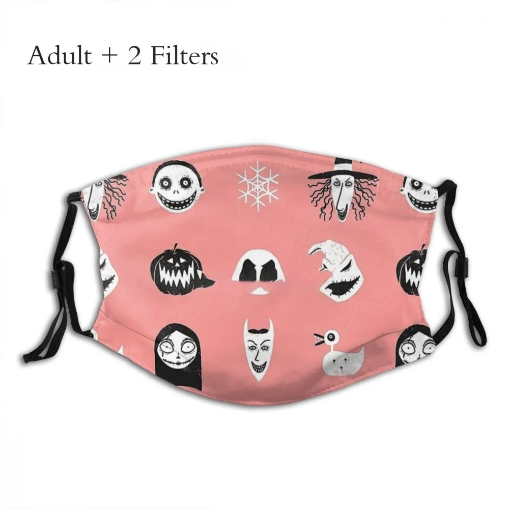 

Тканевая маска унисекс с фильтрами для лица на Рождество, ежегодный фестиваль, это Хэллоуин