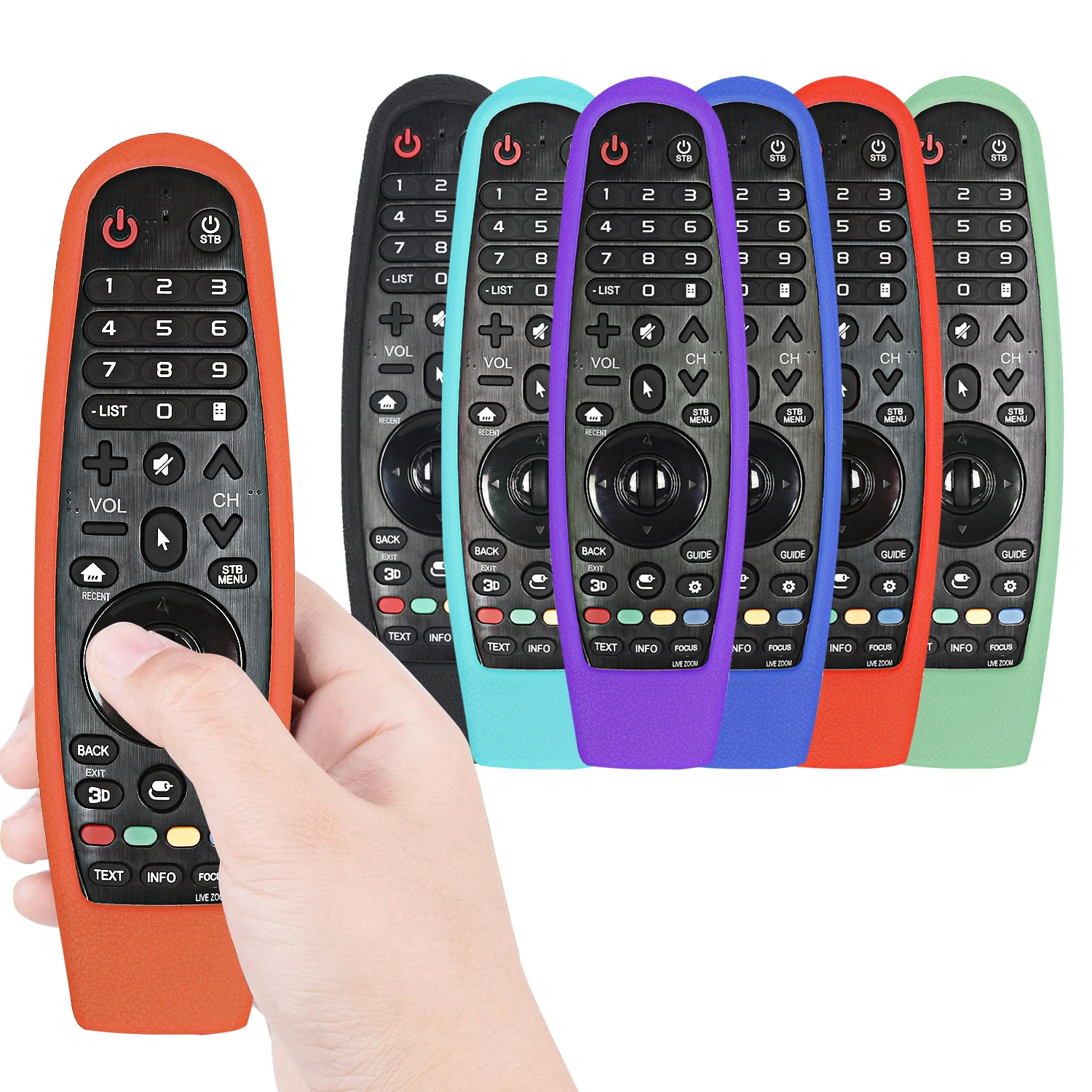 Durable Remote Control Cases For LG Smart TV Remote AN-MR600 MR650 MR19BA MR20GA Magic Smart OLED TV Protective Silicone Covers