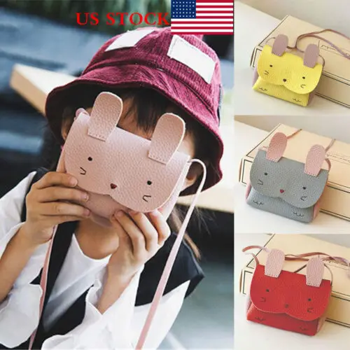 Girls Children Cute Rabbit mini small Wallet Coin Shoulder Messenger Bag Baby Kids Purses | Детская одежда и обувь