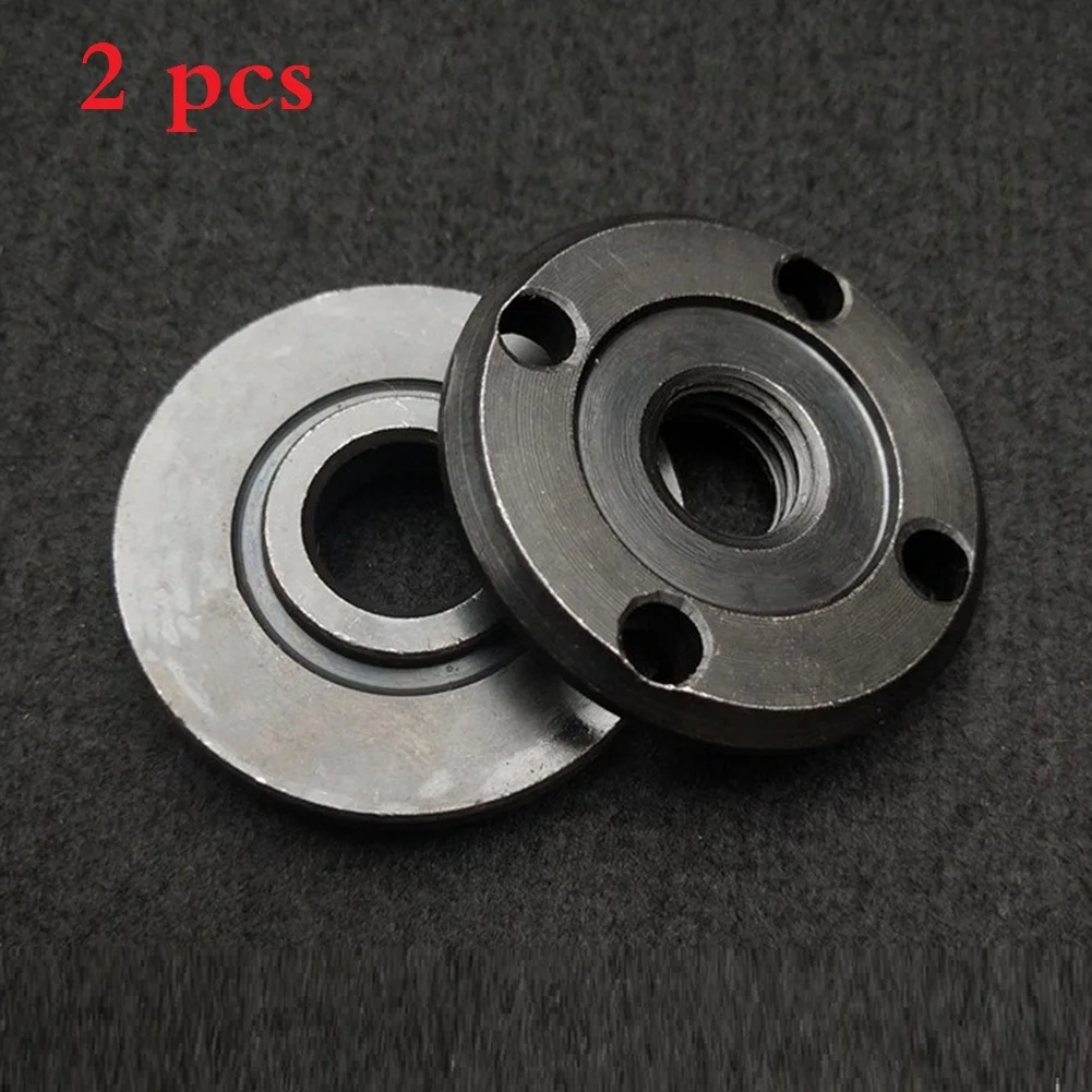 

2pcs Thread Replacement Angle Grinder Type 100 Modified Type 125 Inner 10mm Outer Flange Nut Set Electric Angle Grinder Parts
