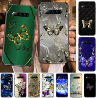 beautiful butterfly pattern phone case for xiaomi redmi black shark 4 pro 2 3 3s cases helo black cover silicone back prett mini