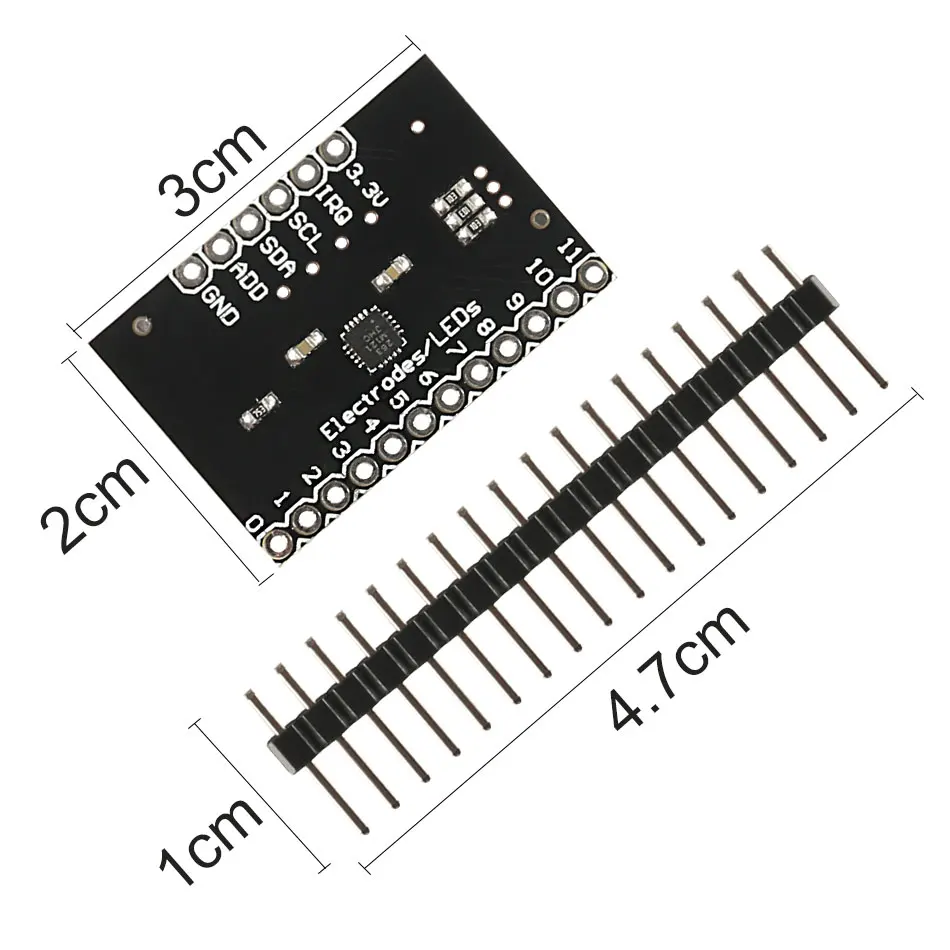 MPR121 коммутационный V12 емкостный сенсорный модуль контроллера I2C интерфейсная