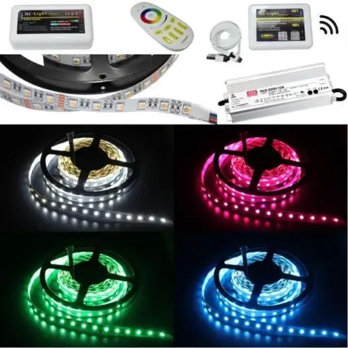5 35 м Светодиодная лента RGBW RGB + W 4 в 1 24 В полосы блок питания MiLight зонный WiFi