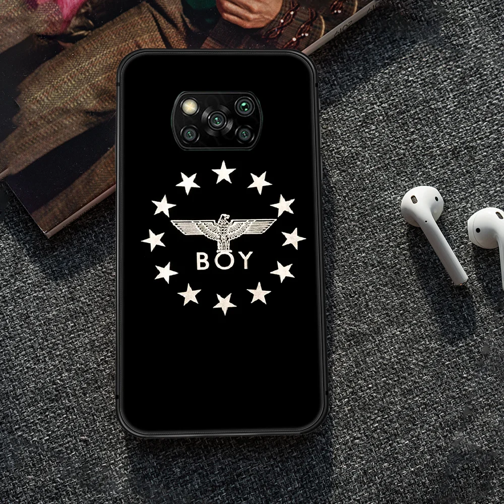 

Fashion brand Boy London Phone case Cover Hull For Xiaomi Mi A2 A3 8 9 9T Note 10 Se Lite Pro black Hoesjes Luxury Coque