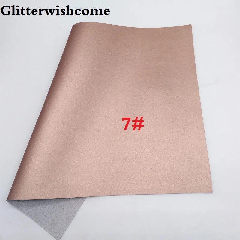 Винил Glitterwishcome размера A4 21 х29 см для бантов матовая Шелковая гладкая кожа ткань из