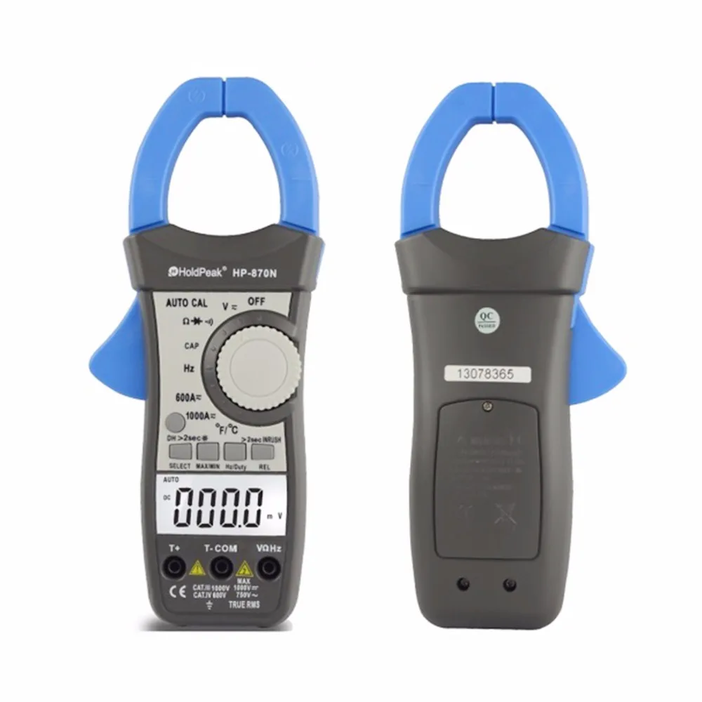 HoldPeak цифровой мультиметр с зажимом AC/DC BT 870N автоматический калибровочный