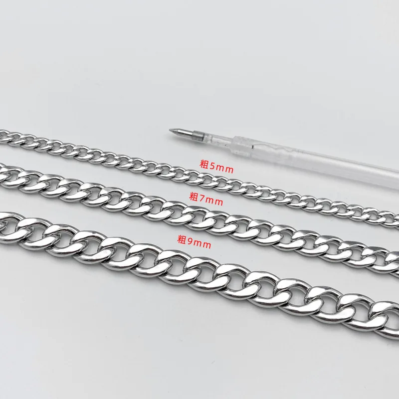 Цепочка кубинская водонепроницаемая подарочное ожерелье из нержавеющей стали