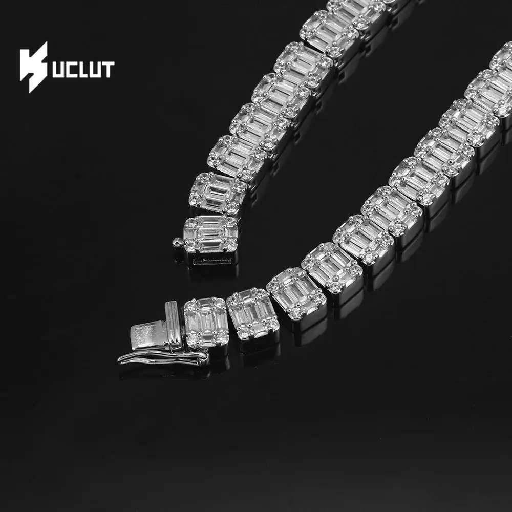

4MM Iced Out tennis Bracelet Necklace Men Tennis Chain Fashion Hip-Hop Jewelry Women 16/18/20/inch Choker Chain Gift