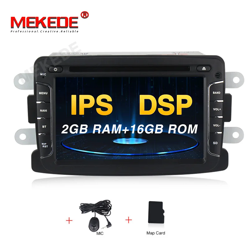 4core 16G Ips DSP Android 9,0 4+ 64G Автомобильный мультимедийный dvd-плеер для Renault Duster DACIA sandero Captur Lada Xray 2 Logan 2 wifi BT - Цвет: 4core 16G