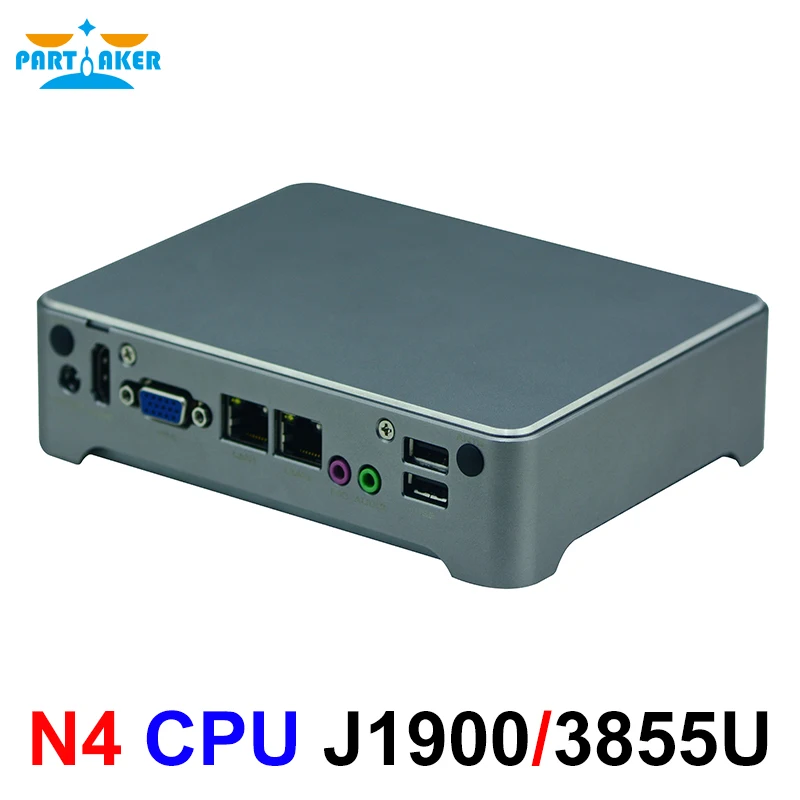 Миниатюрный безвентиляторный мини ПК parмягкий N4 Nano ITX Intel Celeron J1900 3855U HDMI VGA Wifi/3G Linux 12