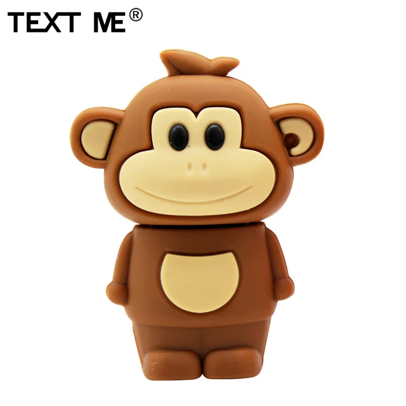 TEXT ME cartoon Animal monkey 64GB USB 2.0 usb flash drive 4GB 8GB 16GB 32GB pen | Компьютеры и офис
