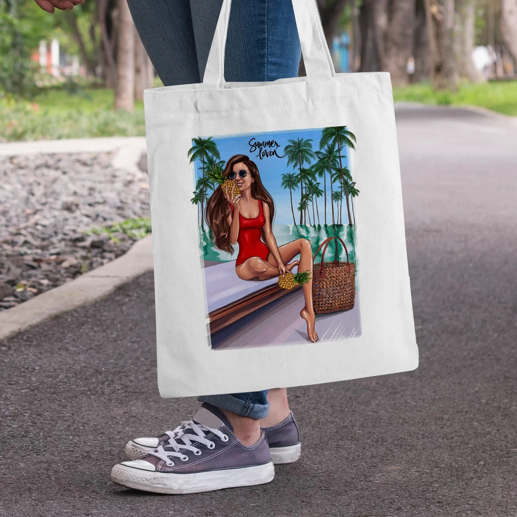 Холщовая Сумка тоут женские экологически чистые тканевые мешки для покупок