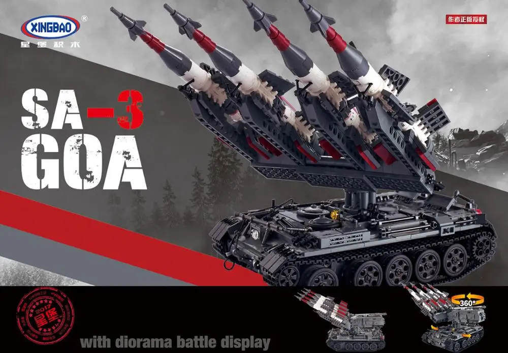 Фото Xingbao 06004 военные серии SA-3 ракета и T55 Танк набор детские образовательные Xingbao 06004 военные серии SA-3 ракета и T55 Танк набор детские образовательные
