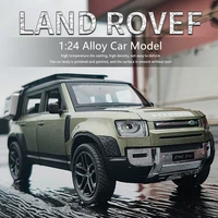 124 land rover defender suv alloy car model diecasts metal toy off road vehicles car model simulation collection childrens gift