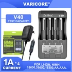 Зарядное устройство VariCore V40 V20i, 3,7 в, 18650, с ЖК-дисплеем