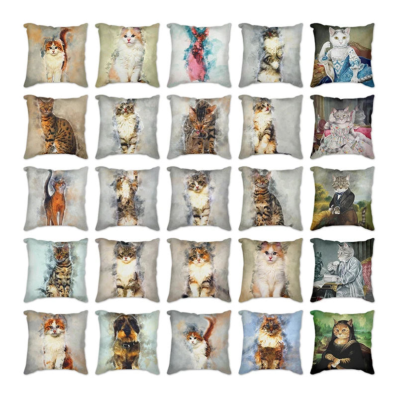 Новый дизайн подушка в европейском ретро стиле стул из хлопка и льна 45x45 см | Дом