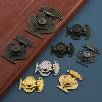 2pcs antique hasps metal latch clasps butterfly hinges for jewelry chest suitcase wood box cabinet fittings furniture decorative