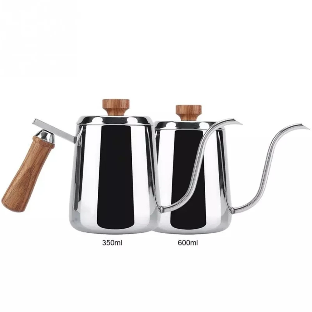 Drip Kettle 350/600ML Non-stick Stainless Steel Pour Over Coffee Tea Pot Long Narrow Spout Hand Drip Kettle Swan Neck Thin Mouth images - 6