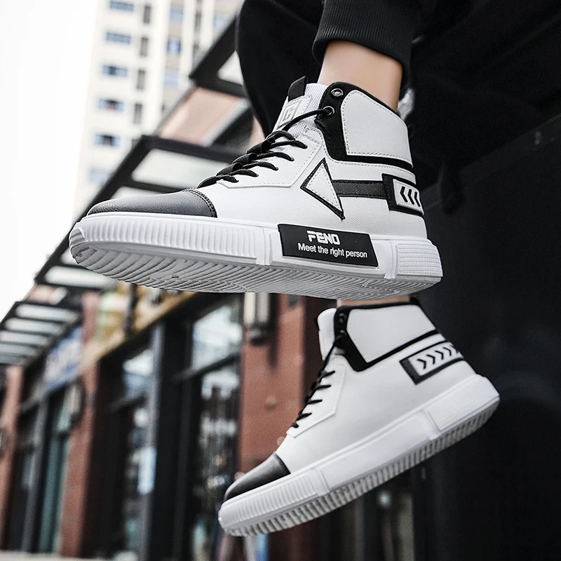 

Canvas High Top Sneakers Streetwear Sneakers Men Casual Shoes Fashion Sneaker Man Shoe Men's High Top Comfortable Breathable