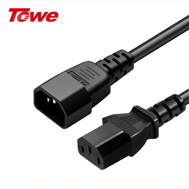 

IEC 60320 C13 Adapt TO C14 1.8m Computer Power Cable 10A 250V AC Heavy Duty Power Extension Cord