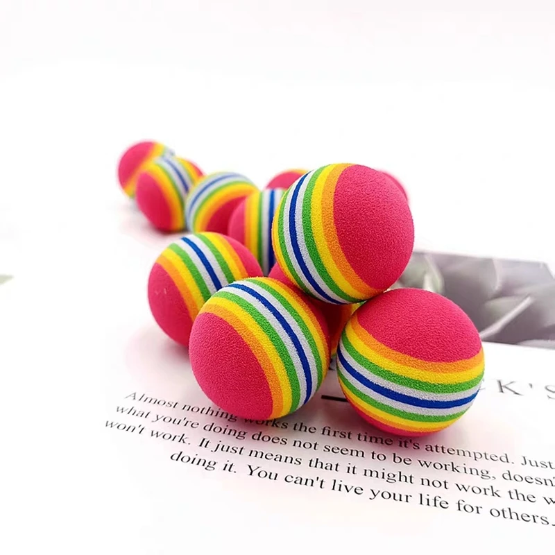 Игрушка для питомца Радужный мяч моляров эластичность бесшумный EVA резиновый