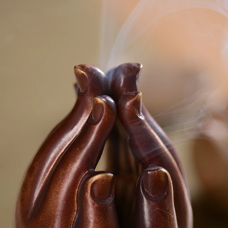 Творческий Буддизм Ладан горелка ручной храм Будды буддистские благовония