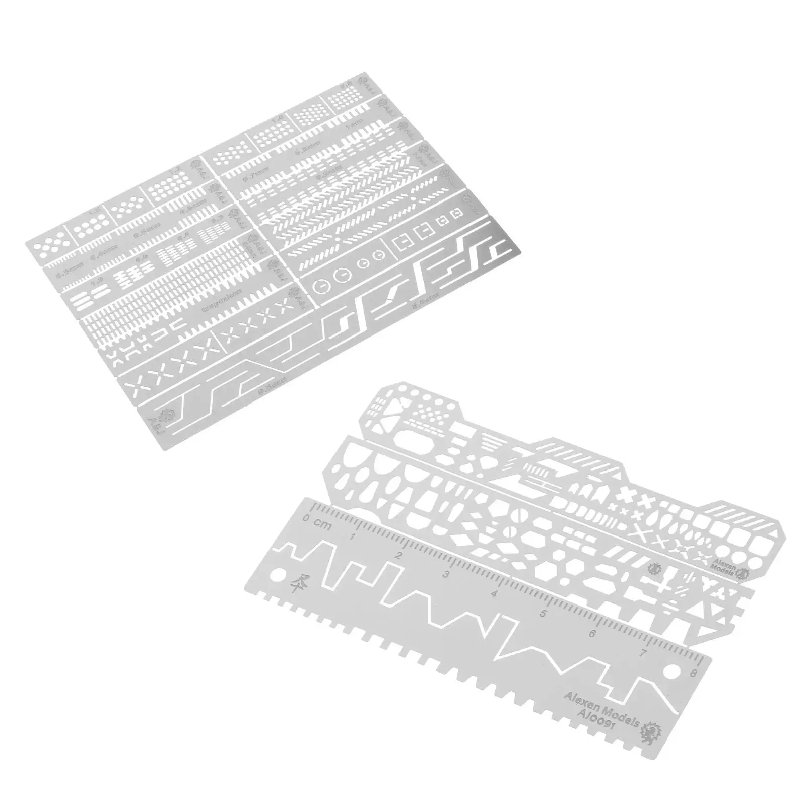 

Hobby Model Craft Gundam Tool,Carving Auxiliary Ruler,Stainless Steel Drill Hole Detail Maker Scribe line