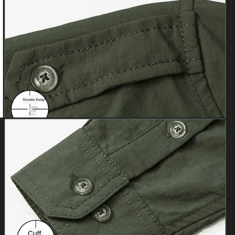 Рубашка мужская быстросохнущая нейлоновая блузка карго со съемными рукавами и