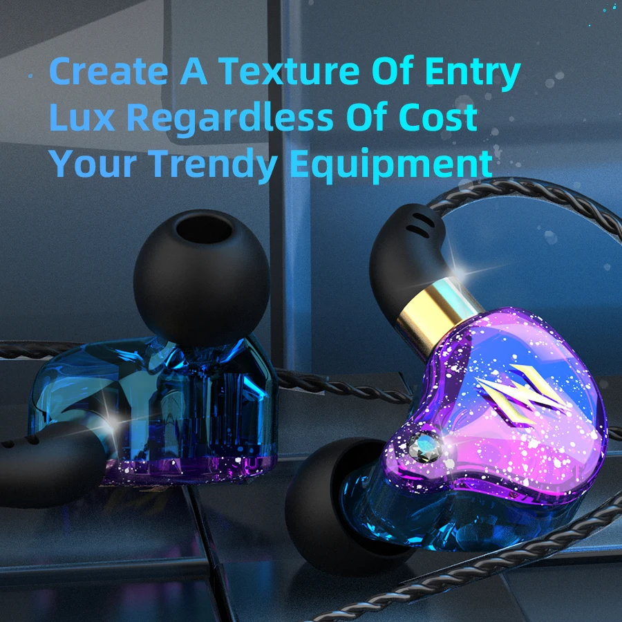 Наушники-вкладыши NUNE ZEN спортивные Hi-Fi наушники с медными вставками усиленными