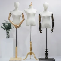 3style wood hand color female full crown head mannequin body stand wedding dress sewing base flexible womenadjustable rack d398