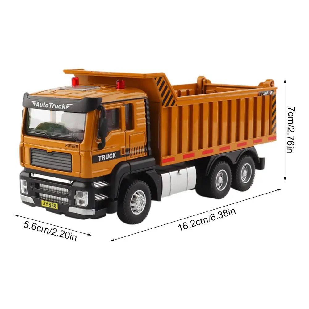 

Alloy Construction Vehicles 1:50 Dump Truck Model Toy Metal Engineering Car Educational Truck Children Gift juguetes de coche