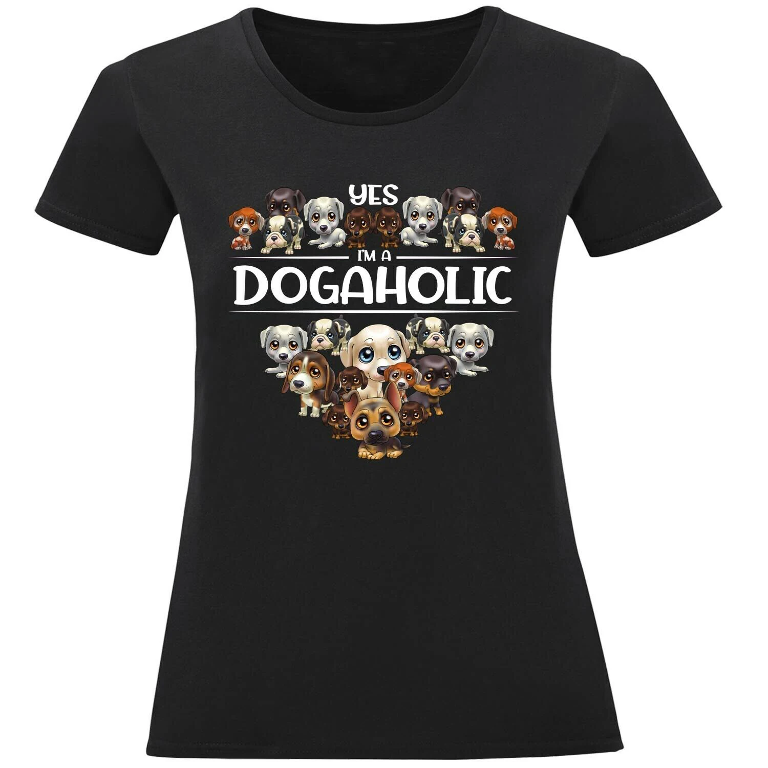 

Yes, I'm A Dogaholic. Funny Dog Lovers Mens T-Shirt. Summer Cotton Short Sleeve O-Neck Unisex T Shirt New S-3XL